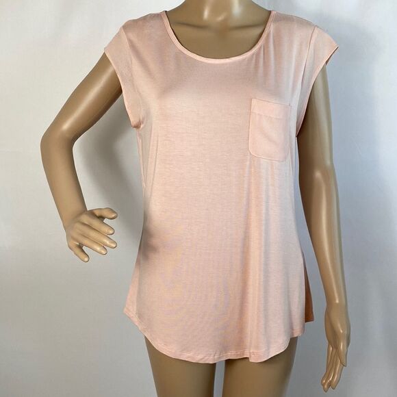 Calvin Klein pale pink cap sleeve tee size M - Picture 1 of 7